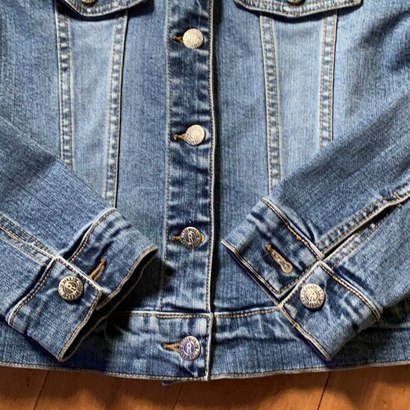 Roots Womens Vintage Denim Jacket Sz M - Picture 3 of 9